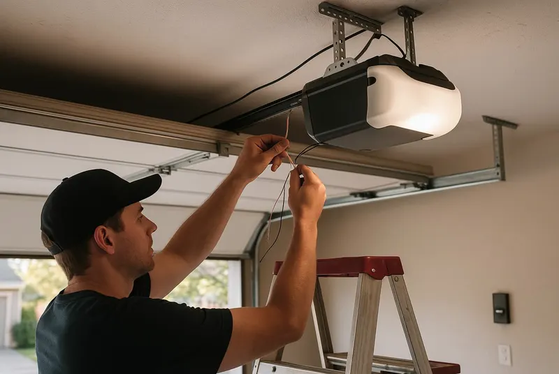 Off Track Door Repair in Mcalpin